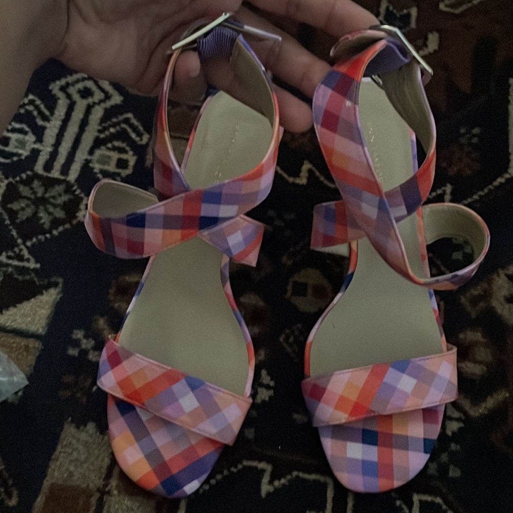 Ann Taylor summer kitten heel sandals